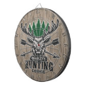 Persoonlijke deer Elk Hunter Bow Hunting Lodge Dartbord (Voorkant Rechts)