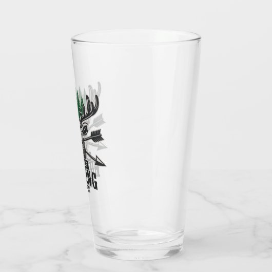 Persoonlijke deer Elk Hunter Bow Hunting Lodge Glas (Links)