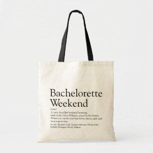 Persoonlijke Definitie van een Vrijgezellenweekend Tote Bag