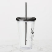 Persoonlijke definitie van meisjesweekend acryl drinkbeker (Rechts)