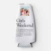 Persoonlijke definitie van meisjesweekend foto flesjeskoeler (Voorkant)