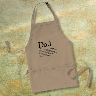 Persoonlijke definitie van papa's naam standaard schort