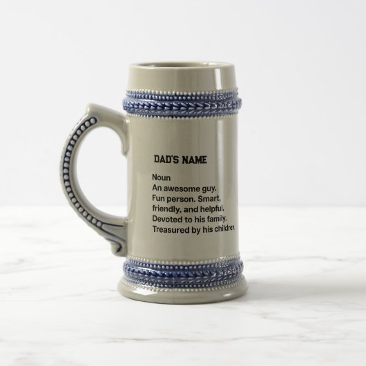 Persoonlijke definitie van vader Aangepaste bierpu Bierpul (Links)