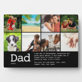 Persoonlijke definitie van vader fotocollage fotoplaat (voorkant)