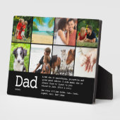 Persoonlijke definitie van vader fotocollage fotoplaat (Zijkant)