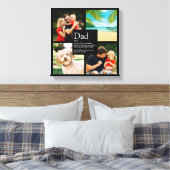Persoonlijke definitie van vader moderne 4 foto co canvas afdruk (Insitu (Slaapkamer))