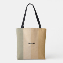 persoonlijke degelijke strepen tote tas