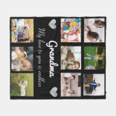 Persoonlijke deken met foto's van kleinkinderen (Voorkant (Horizontaal))