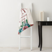 Persoonlijke deken voor mama met blozende bloemen (In situ)