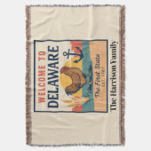 Persoonlijke Delaware Worpdeken Deken (Voorkant Verticaal)