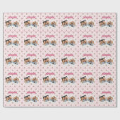 Persoonlijke Delicate Botanische Bloemige Romantis Cadeaupapier (Vlak)