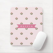 Persoonlijke Delicate Botanische Bloemige Romantis Muismat (Met muis)