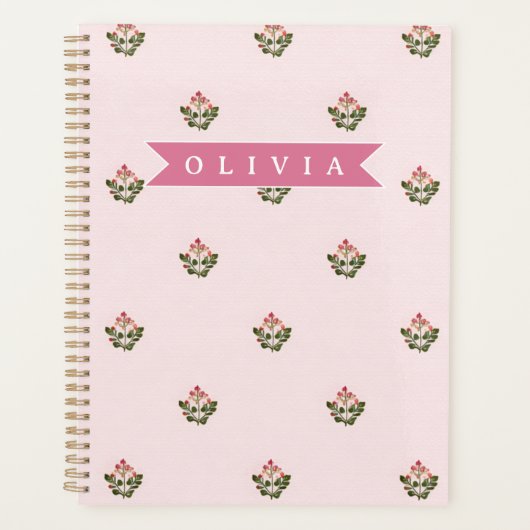 Persoonlijke Delicate Botanische Bloemige Romantis Planner (Voorkant)