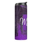 Persoonlijke Denim en glitters Thermosbeker (Gedraaid links)