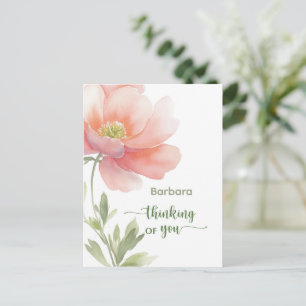 Persoonlijke Denk Aan Jou Steun Bloem Briefkaart