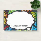 Persoonlijke Denk Bubbel Leuke Kleurrijke Stripboe Post-it® Notes (Kantoor)
