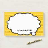 Persoonlijke Denk Bubbel Plezierige Stripboek Post-it® Notes (Op bureau)
