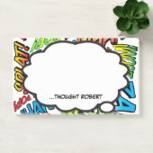 Persoonlijke denkballon pret moderne stripboek post-it® notes (Kantoor)