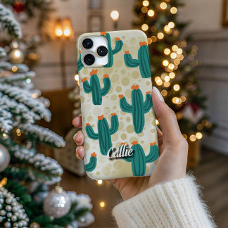 Persoonlijke Desert Zand Cacti Phonehoes iPhone 16 Pro Hoesje
