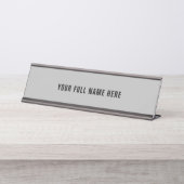 Persoonlijke Desk Name Bord Uw kleuren en Letterty Bureau Naambordje (Voorkant)