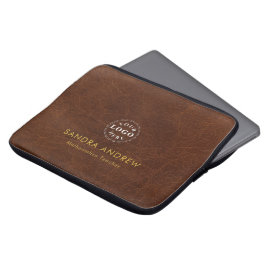 Persoonlijke Detail Bruine Textuur Laptop Hoes