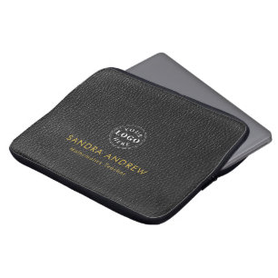 Persoonlijke Detail Zwarte Textuur Laptop Hoes