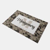 Persoonlijke deurmat met achternaam Huwelijkscadea (Schuin)