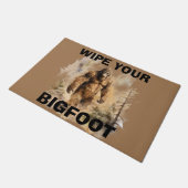 Persoonlijke deurmat met Bigfoot Sasquatch (Schuin)