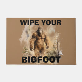 Persoonlijke deurmat met Bigfoot Sasquatch
