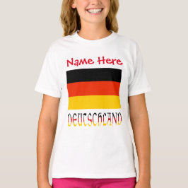 Persoonlijke Deutschland Vlag Erfgoed Meisjes' T-shirt