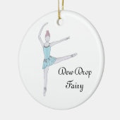 Persoonlijke dew Drop Fairy Keepaskraker Keramisch Ornament (Links)