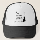 Persoonlijke Deze Mens Hoort Bij Kat Pet (Voorkant)