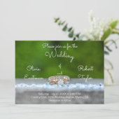 Persoonlijke diamantring verloving kaart (Staand voorkant)