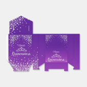 Persoonlijke Diamond Tiara Quinceanera Bedankdoosjes (Uitgevouwen)