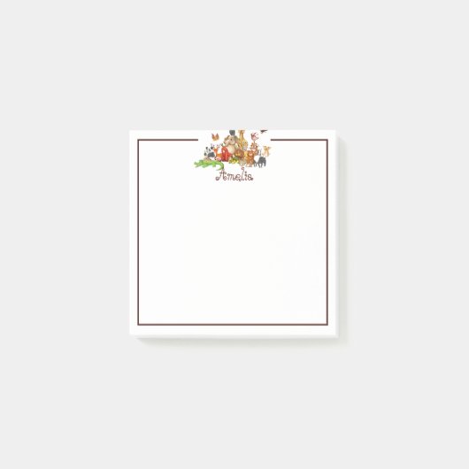 Persoonlijke dieren voor kinderen  post-it® notes (Voorkant)