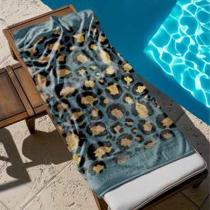 Persoonlijke Dierenprint Strandhanddoek Strandlaken