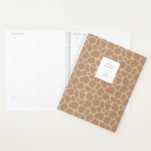 Persoonlijke dierprint Giraffe Vlekken 2022 Planner (Display)