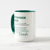 Persoonlijke Difference Maker-mok, waardering M Mok (Voorkant links)