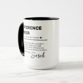 Persoonlijke Difference Maker-mok, waardering Mok (Voorkant links)