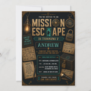 Persoonlijke Digitale Mysterie Escape Room Verjaar Kaart