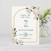 Persoonlijke digitale trouwkaart – Moderne E Kaart (Staand voorkant)