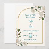 Persoonlijke digitale trouwkaart – Moderne E Kaart (Voorkant / Achterkant)