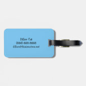 Persoonlijke Dillon de Kat Bagagelabel (Achterkant horizontaal)