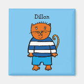 Persoonlijke Dillon de Kat Magneet (Voorkant)