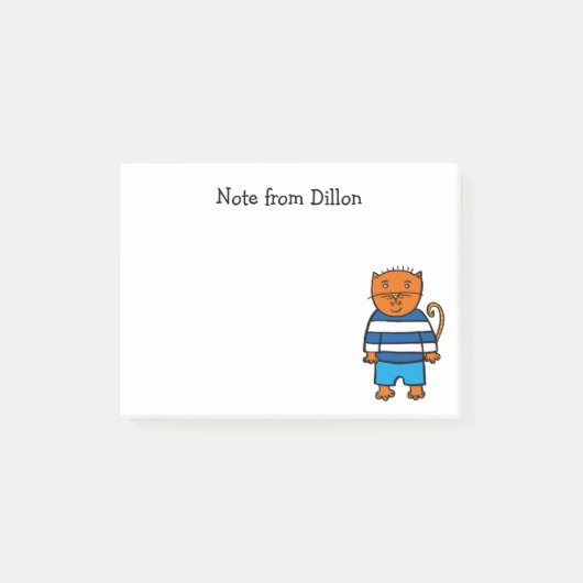 Persoonlijke Dillon de Kat Post-it® Notes (Voorkant)