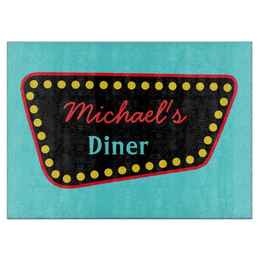 Persoonlijke Diner Bord Snijplank (Voorkant)