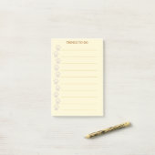 Persoonlijke Dingen Om Te Doen Met Moppige Pootjes Post-it® Notes (Op bureau)