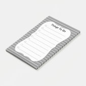 Persoonlijke Dingen om te Doen op Grijze Gestreept Post-it® Notes (Schuin)