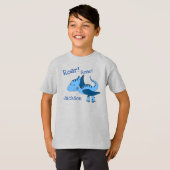 Persoonlijke Dinosaur-jongens T-shirt (Voorkant volledig)