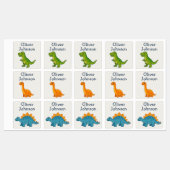 Persoonlijke Dinosaur Naam School Kinderen Labels (Vel)